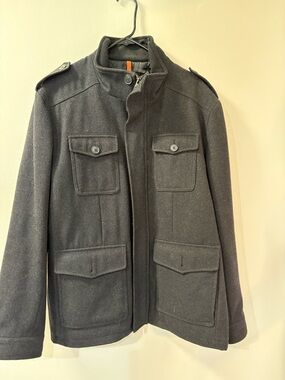 Dockers Dark Gray Military Field Jacket